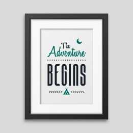 The adventure begins Framed poster